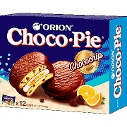 12 Мучн.кондит.изд.с кус. шок.в глазури "CHOCO PIE CHOCOCHIP" 360гр 8 шт