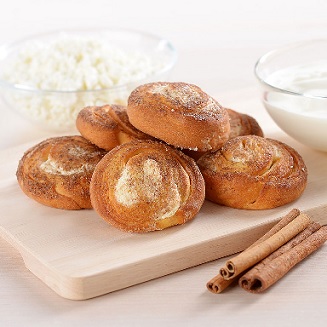 324 Пироги Изысканные Плюшка с творогом и корицей 1,5 кг