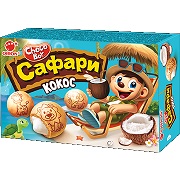 Печенье с шоколадной глазурью "ORION CHOCOBOY SAFARI Coconut" 1*39 гр (30 шт в кор.)